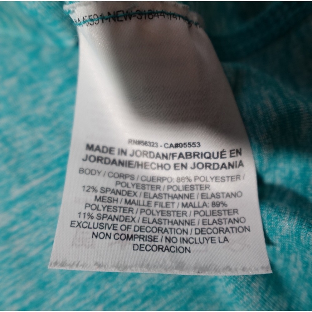 Nike Running Dri-FIT Quarter Zip Pullover Teal Heather AJ4660-311 Womens Medium - Picture 6 of 9